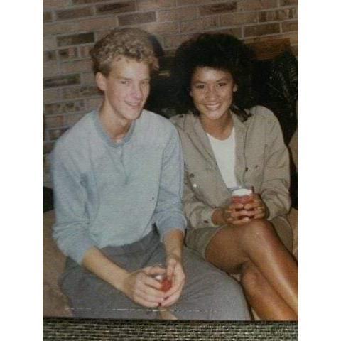 Circa 1984. Just friends. The summer of "Purple Rain". FUN FACT: We can't remember where this picture was taken. Help us figure it out!