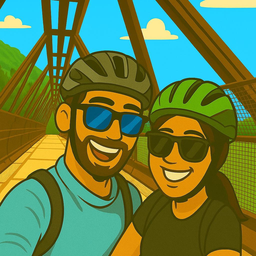 THEY SET OFF THROUGH ASPEN
WITH BIKES AND A PLAN,
EXPLORING THE TOWN
LIKE ONLY LOVE CAN.
THE MILES ROLLED ON
WITH JOY AS THEIR GUIDE-
FOREVER, TOGETHER,
ENJOYING THE RIDE.