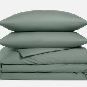 Brooklinen Classic Percale Duvet Set - Botanical Green - Full/Queen
