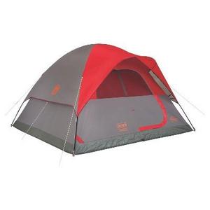 Coleman® Flatwoods II 6-Person Dome Tent - Gray/Red