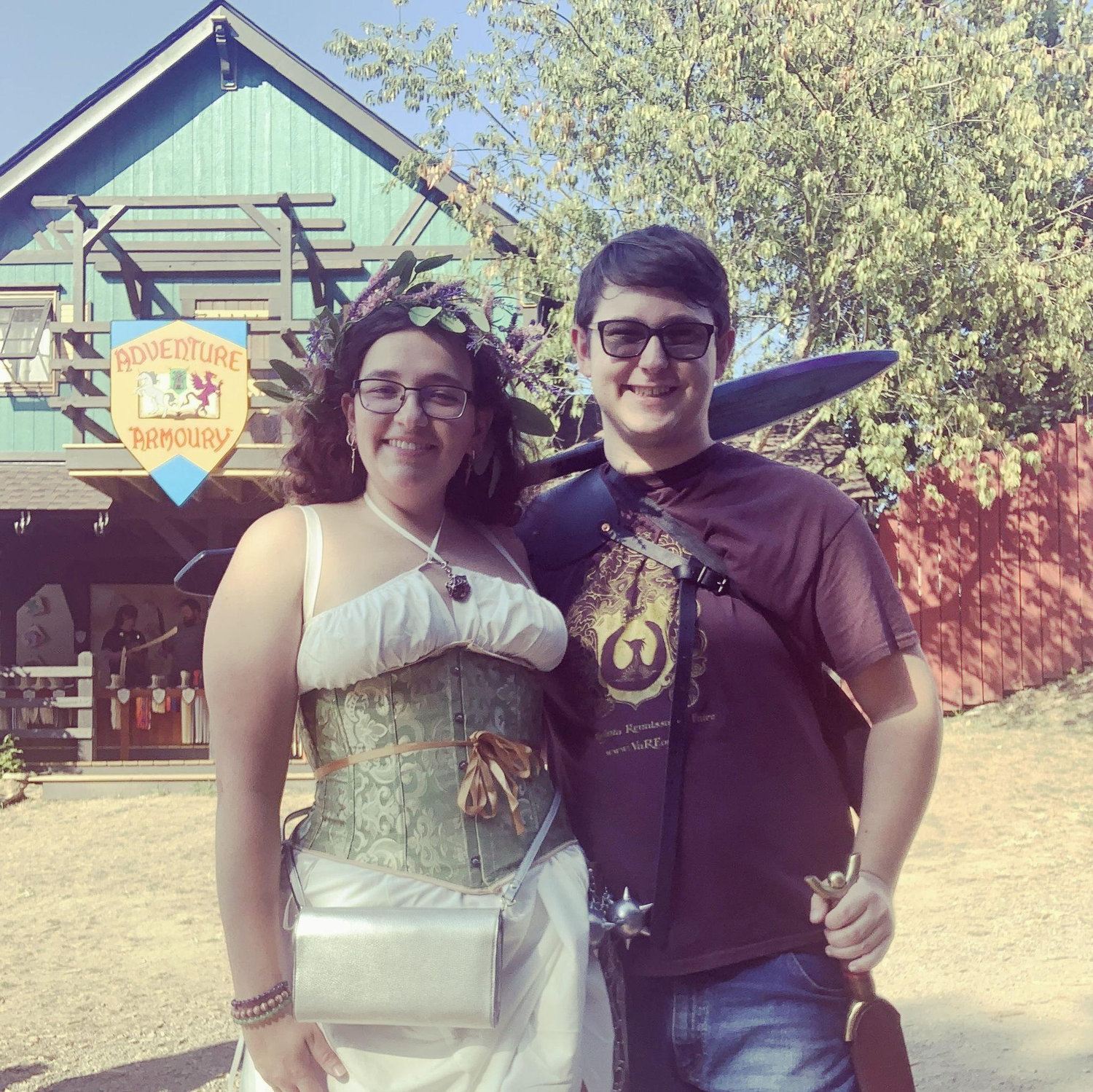 Pittsburgh Renaissance Faire, one of many Rennaissance Faires we've attended together