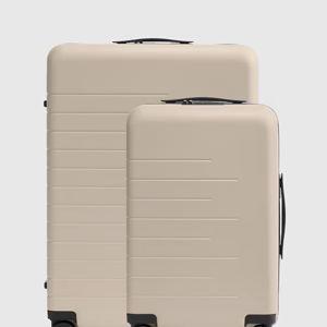 Carry-On & Medium Check-In Suitcase Bundle in Tan