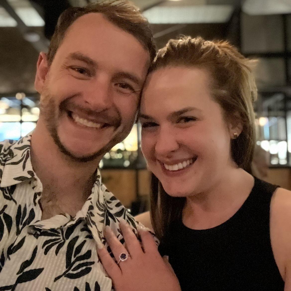 OUR ENGAGEMENT NIGHT!!!