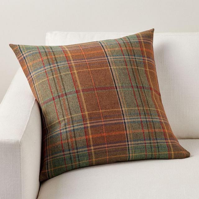 Woodrow Plaid Pillow Cover, Multi, 22"