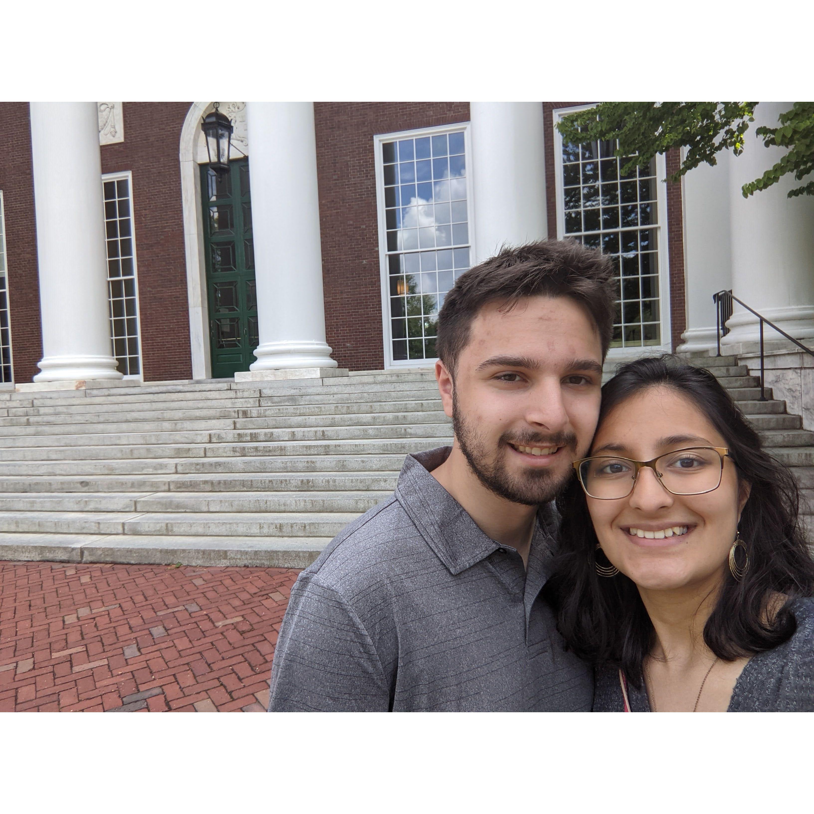 Touring Harvard Campus Together. July 2021, Cambridge, MA