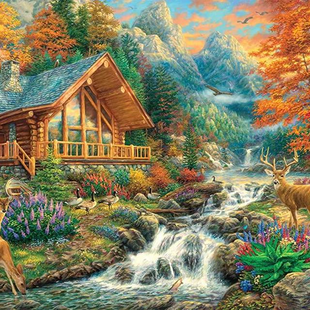 Buffalo Games - Alpine Serenity - 1000 Piece Jigsaw Puzzle with Hidden Images