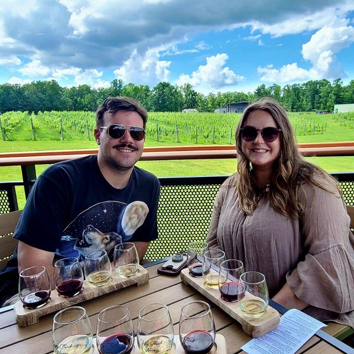 06/07/2025- Post- Renaissance Faire drinking wine at a local winery