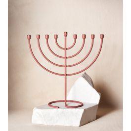 Limited Edition Trace Menorah with Brass Candle Cups by Via Maris