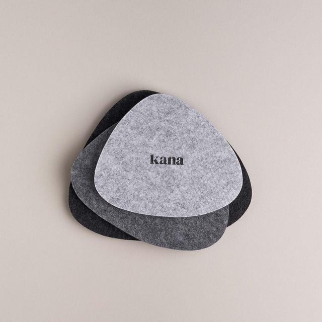 3 Pack Felt Trivets Made From Post-Consumer Plastic Bottles 3 Shades Of Grey