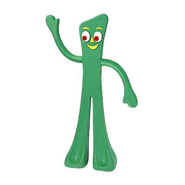 Multipet Gumby Latex Dog Toy - Squeaky Toy for All Dogs - Easy-to-Clean Dog Squeaky Toys - for Cuddling, Chewing & Playing - Cute Pet Toy (9", Green)