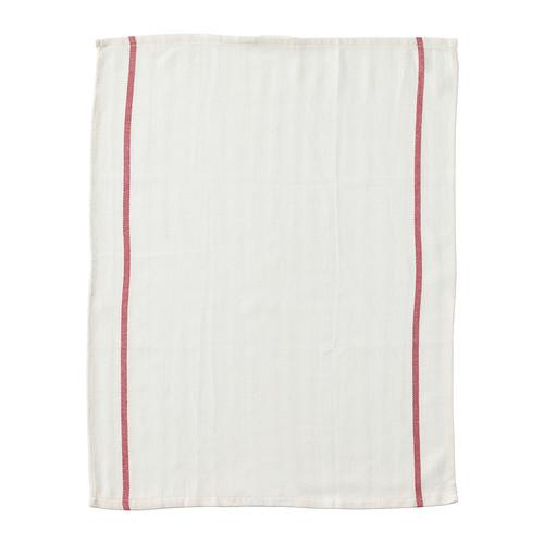 TEKLA				Dish towel, white, red