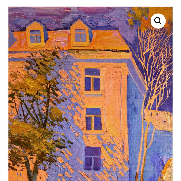 The sun has risen on my street too / canvas