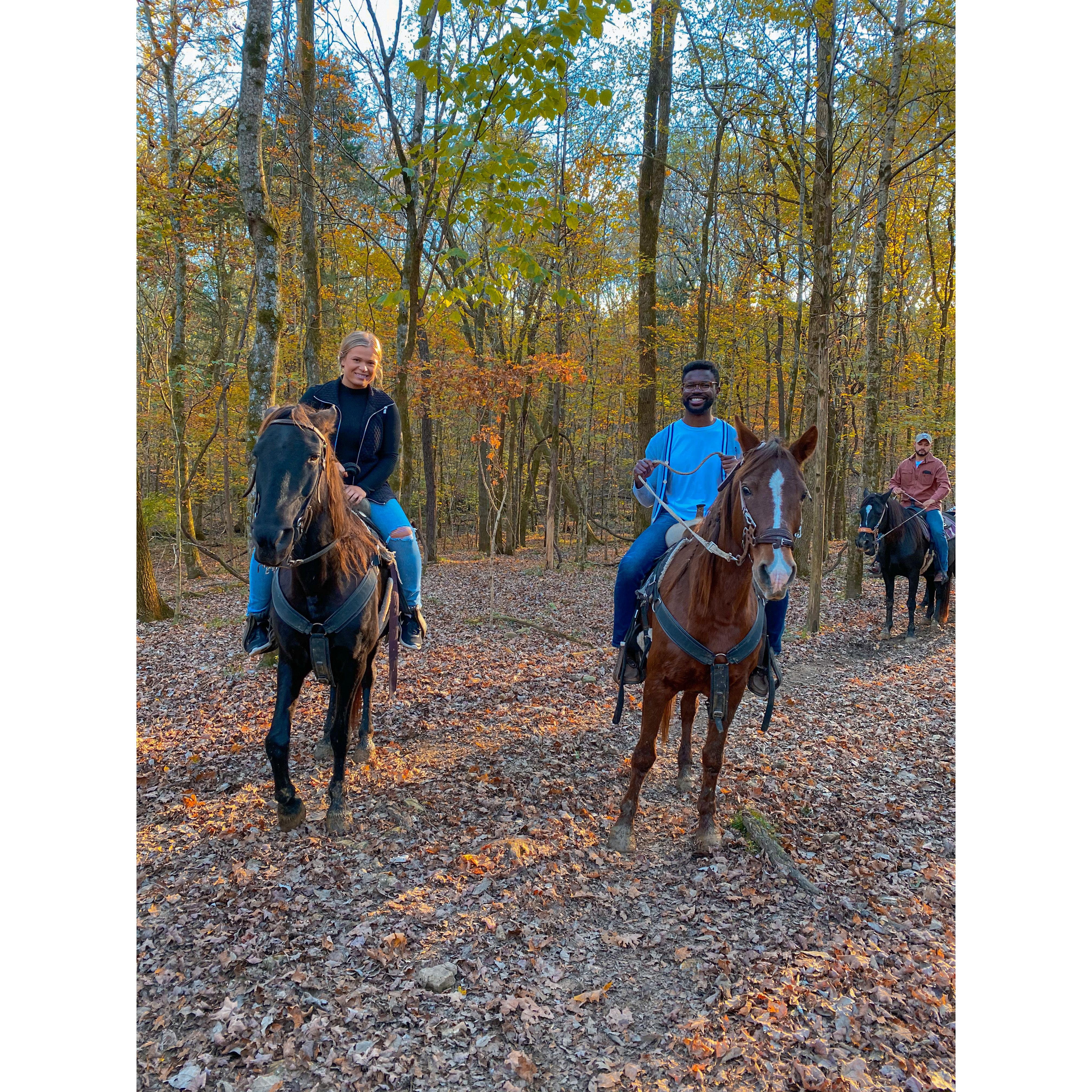 When Uche took me horseback riding :)