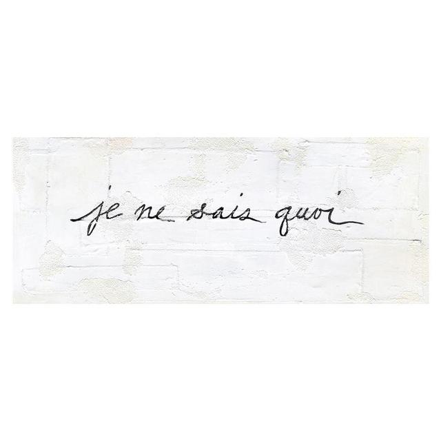 Je Ne Sais Quoi Wall Art, 20" x 8", Small