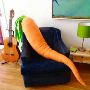 Carrot Pillow - Giant 4 Foot Long Body Pillow