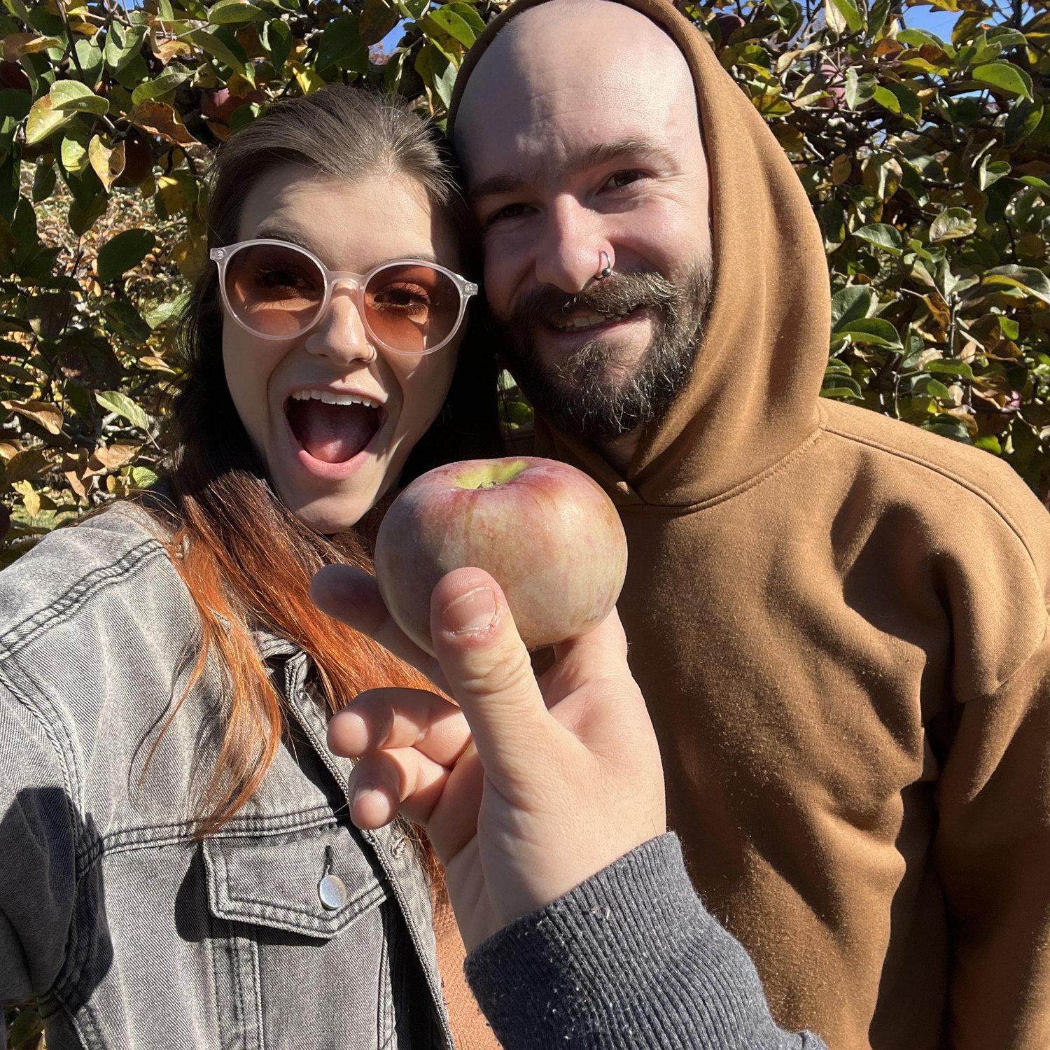 Apple picking with Kasey