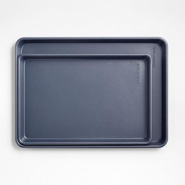 Crate & Barrel Slate Blue Baking Sheets, Set of 2