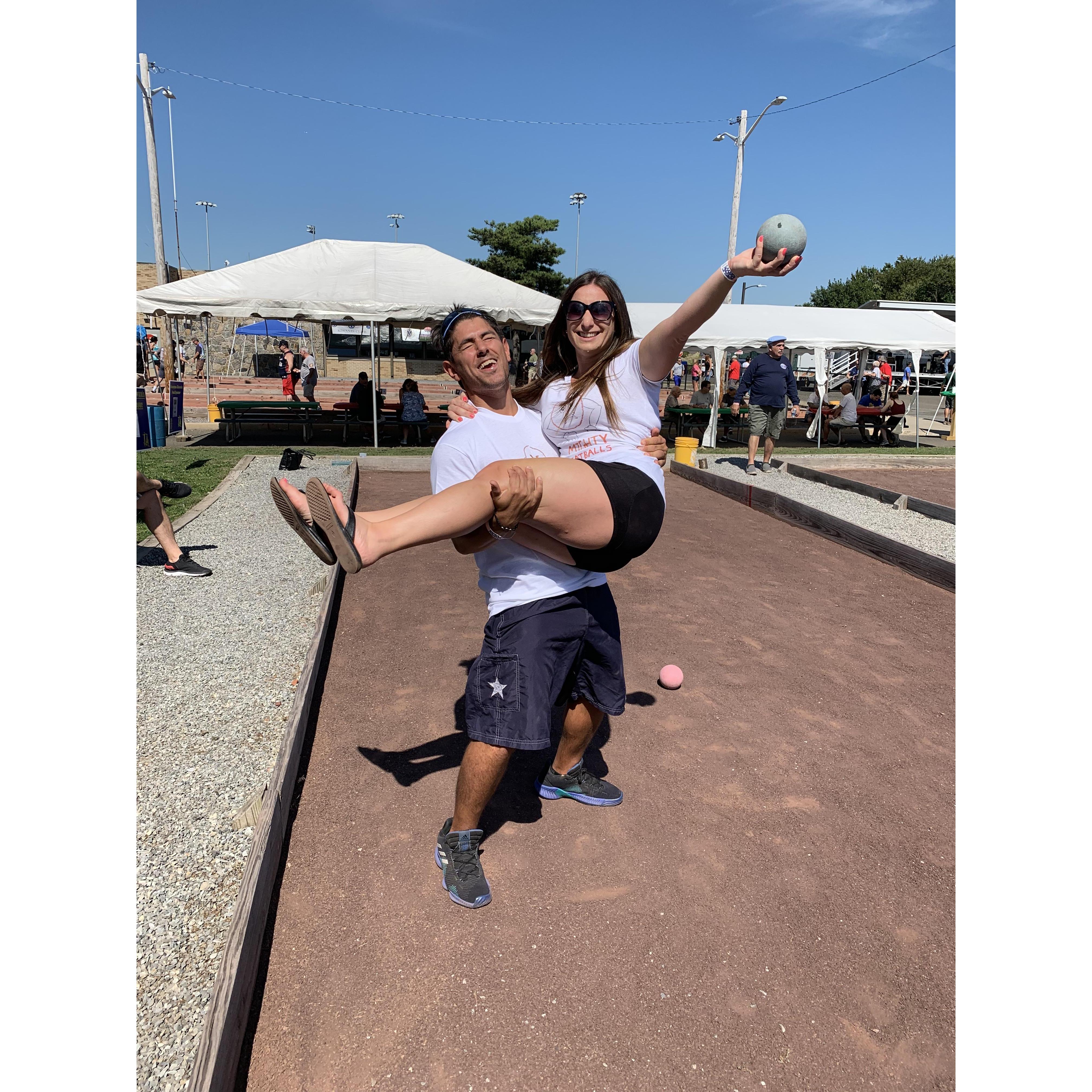 Almost bocce champions. #themightymeatballs