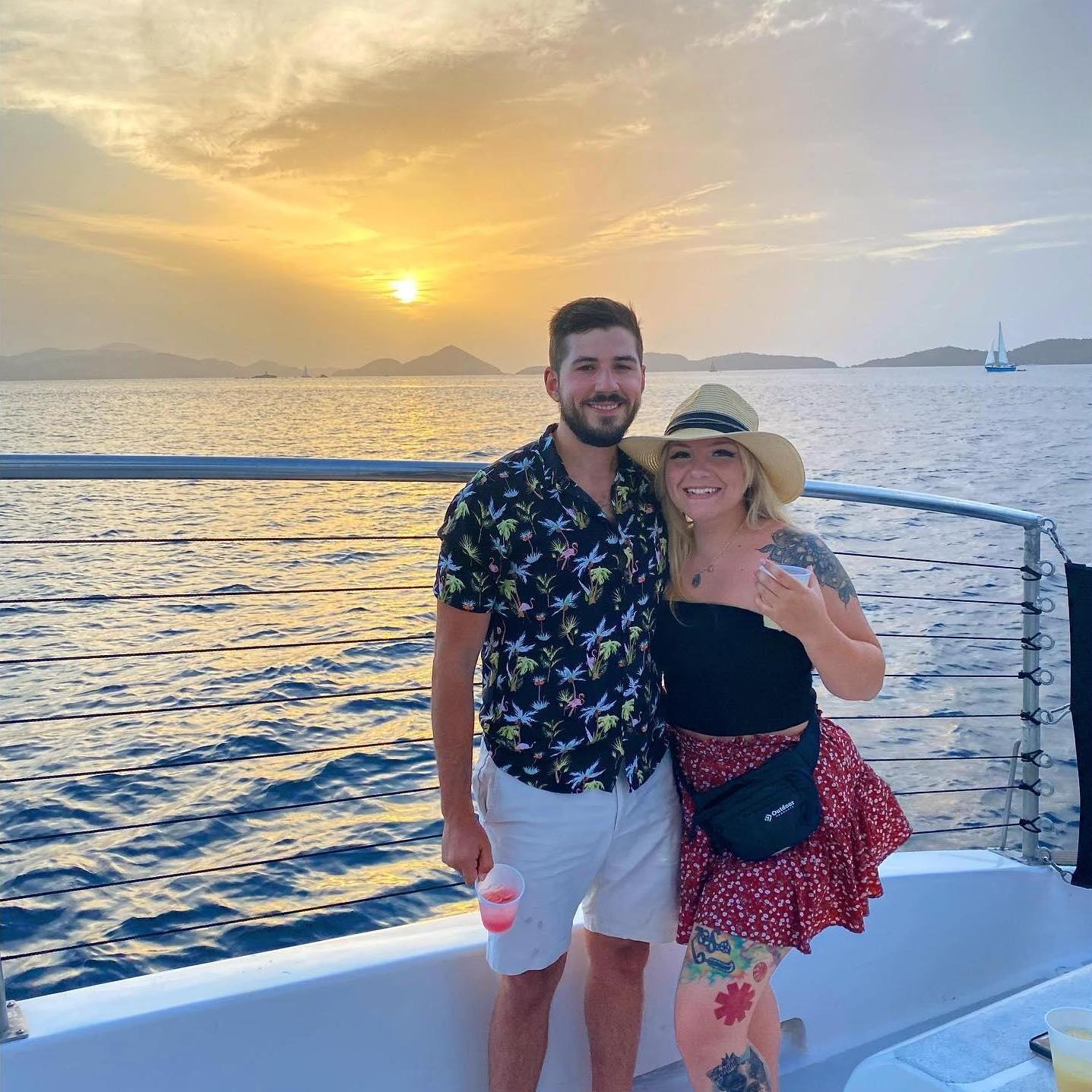Sunset sail in St.John!