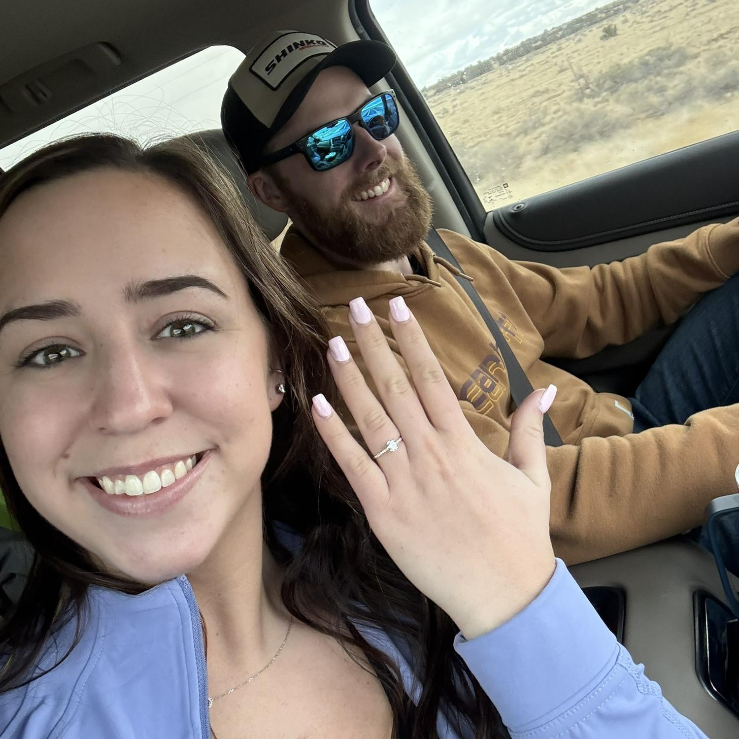 Arizona February 2025. The day we got engaged!