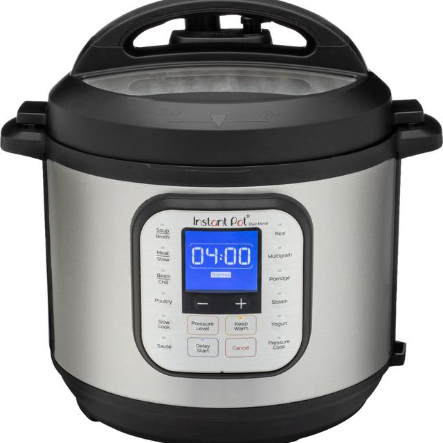 Instant Pot - Duo Nova 6-Quart 7-in-1, One-Touch Multi-Cooker - Silver
