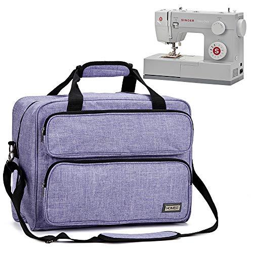 HOMEST Sewing Machine Carrying Case, Universal Tote Bag with Shoulder Strap Compatible with Most Standard Singer, Brother, Janome, Purple (Patent Design)