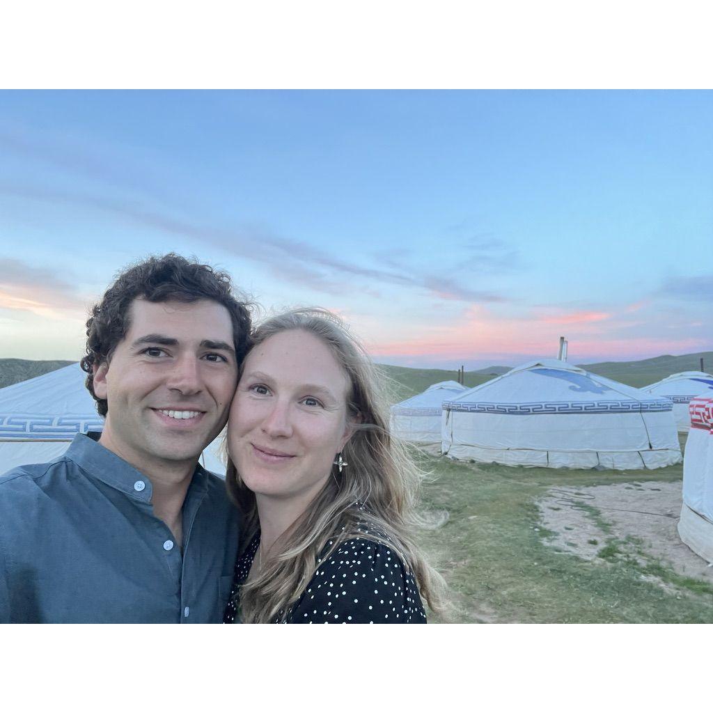 An evening at camp in Mongolia