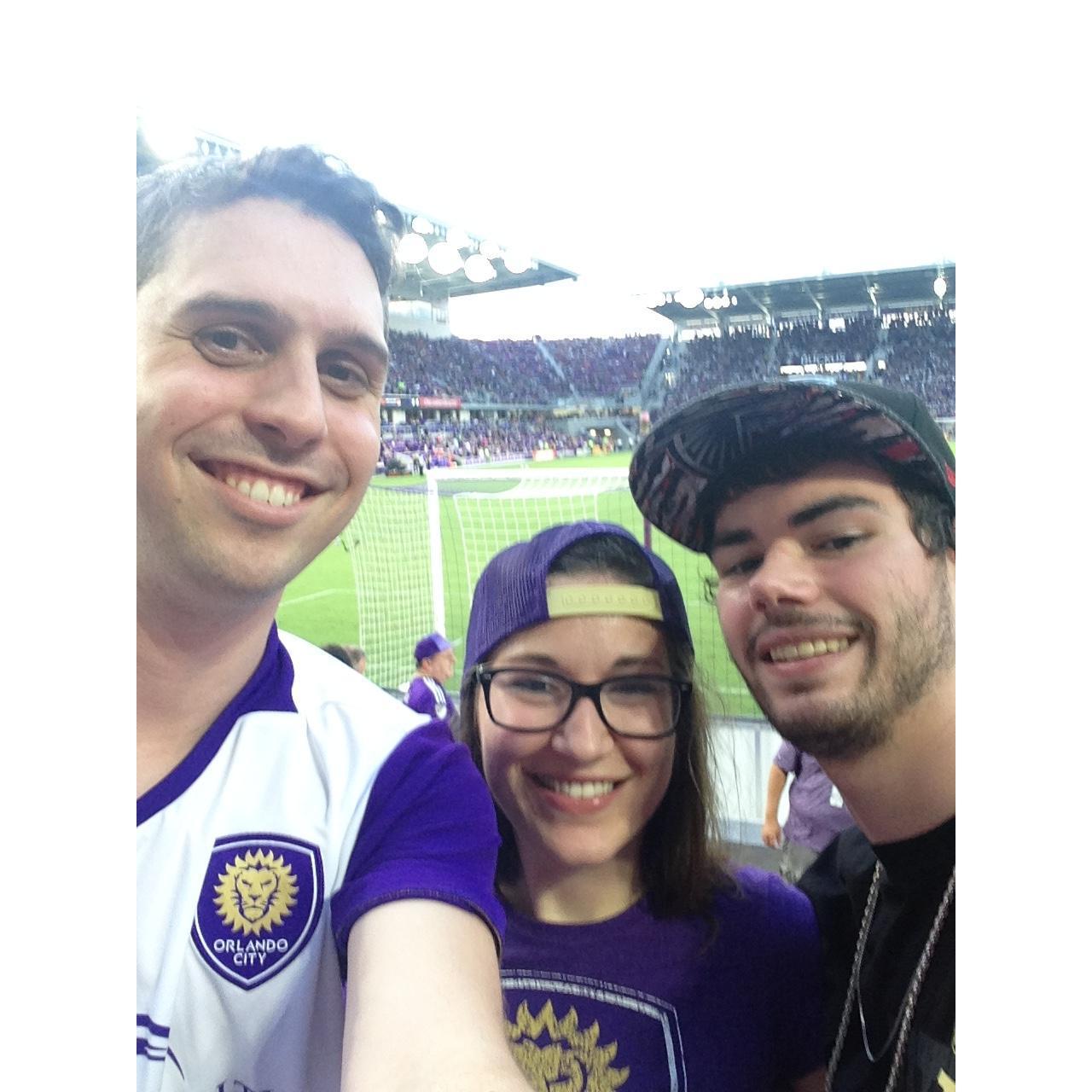 Orlando City, July 2017. Ignore the traitor in the Atlanta United shirt.