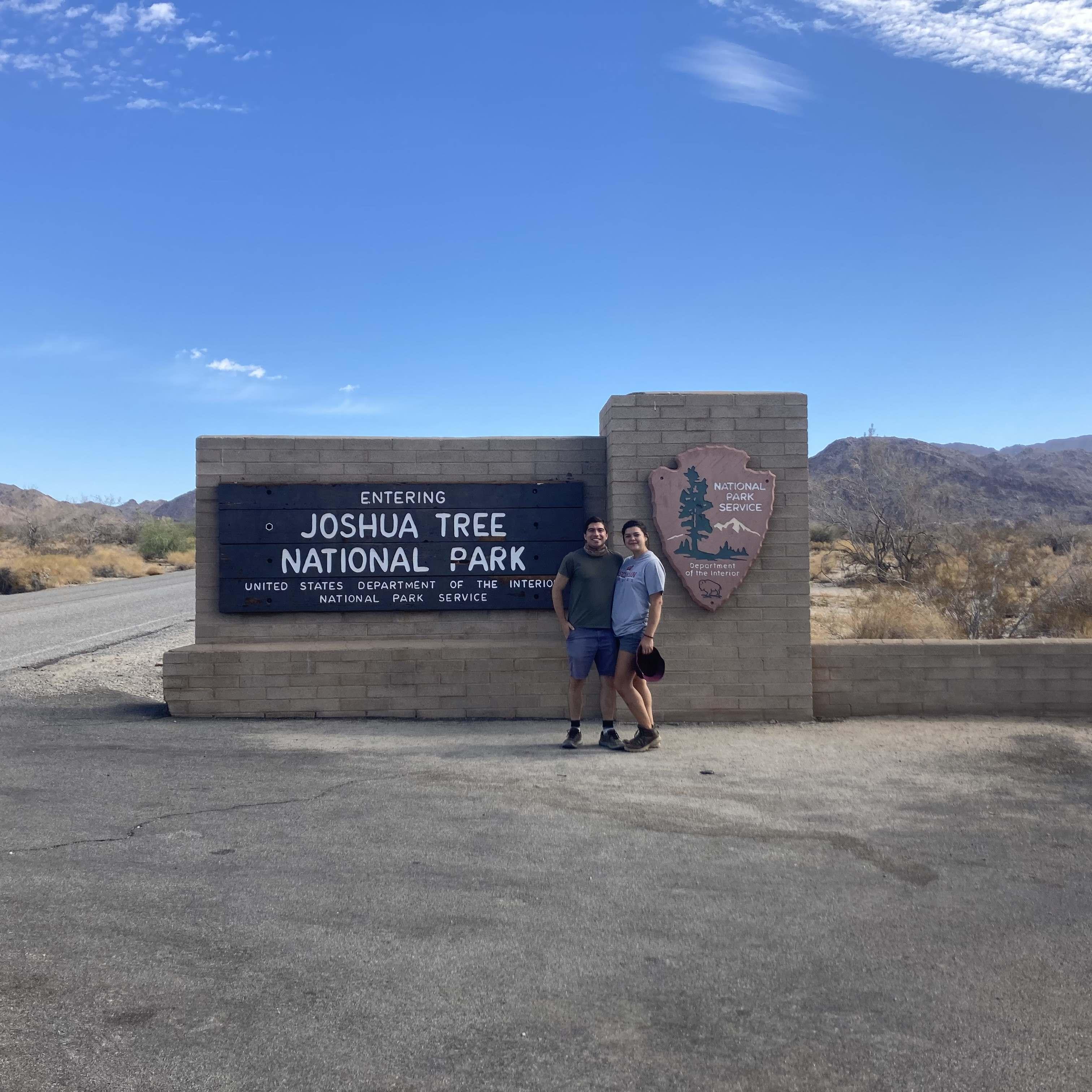 First overnight Hiking Trip together in Joshua Tree, where we decided we were going to all the national parks together!