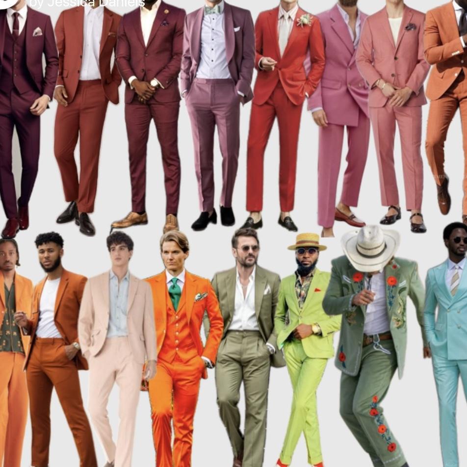Gentlemen, feel free to wear some color! Either with a suit or tie.