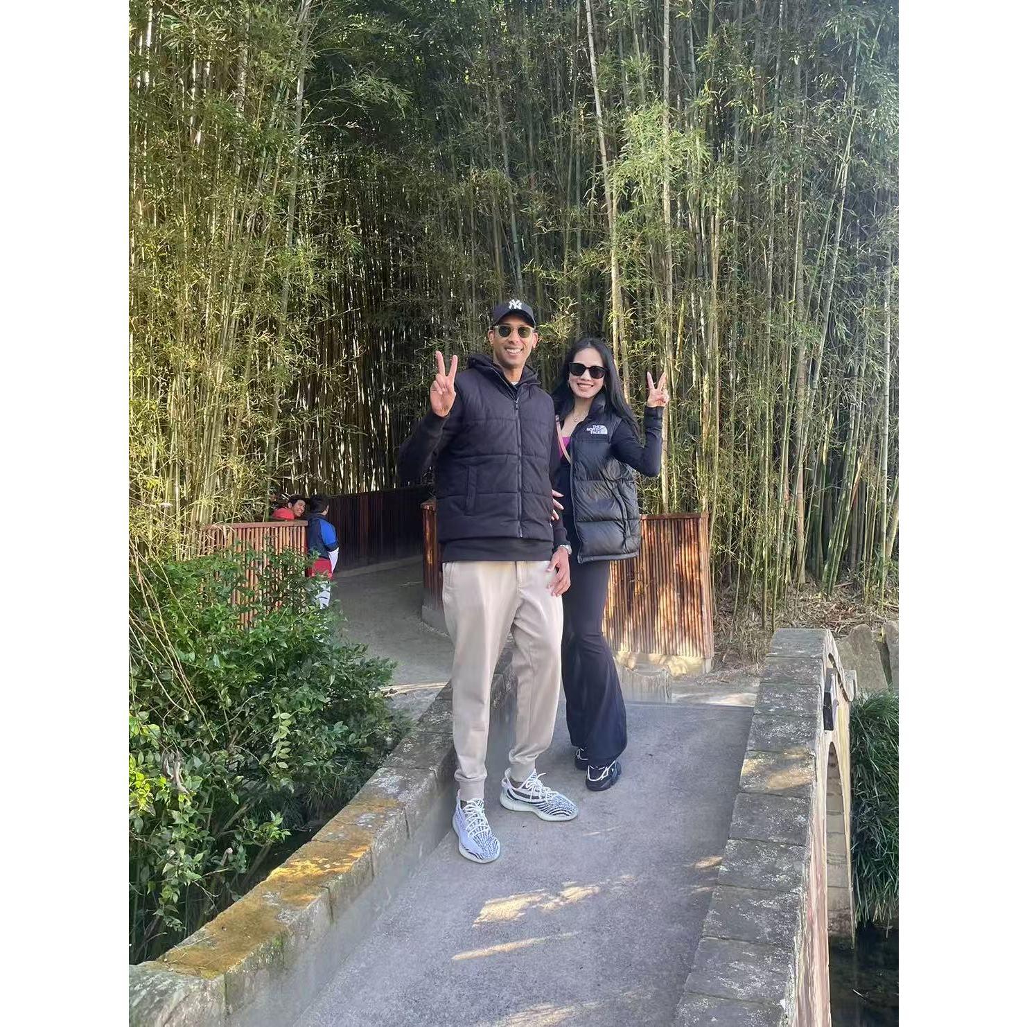 “Love in full bloom at Hamilton Gardens 🌸” Where every path led us closer together.
