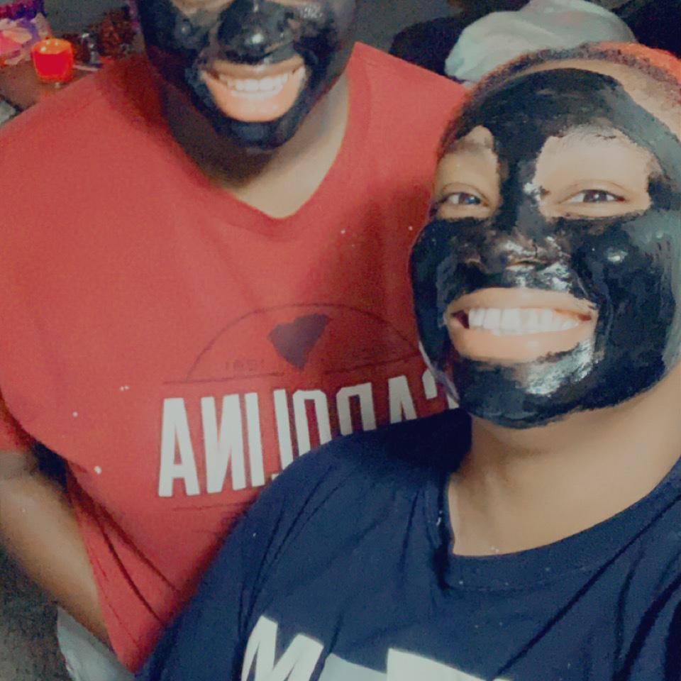 First time doing facials together! Daja loved it btw!