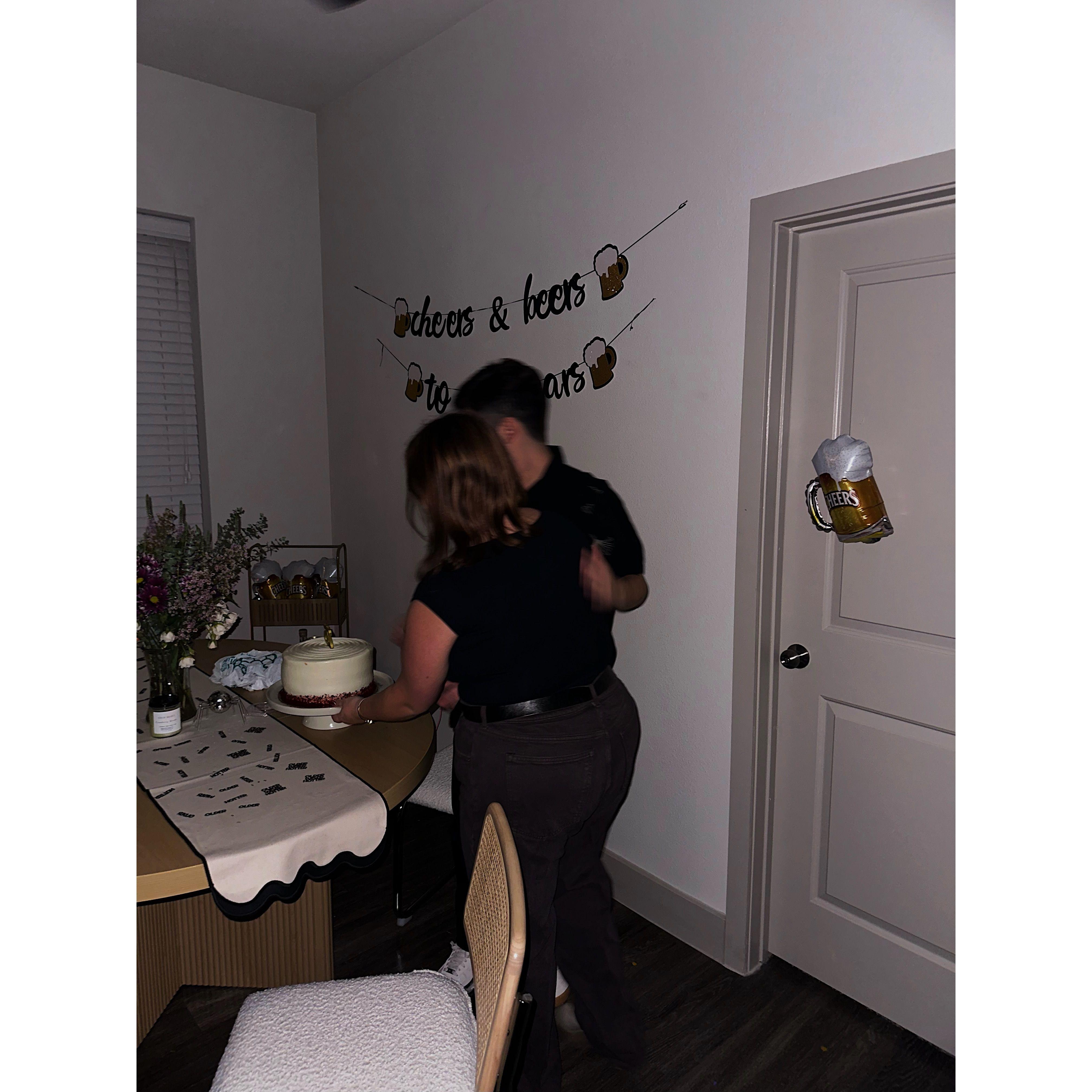 The first of many birthdays together