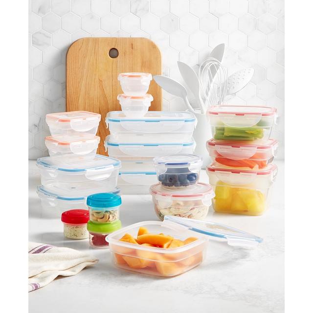 Lock n Lock Easy Essentials Color Mates 36-Pc. Food Storage Container Set