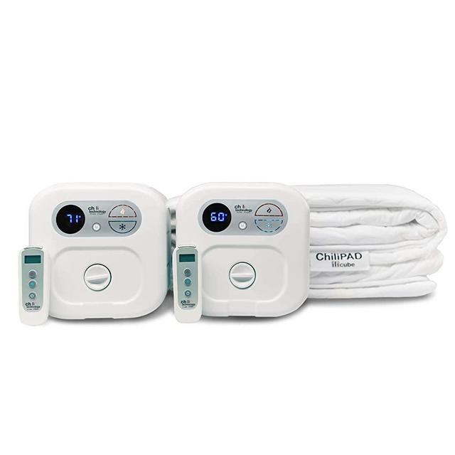 Chili Technology chiliPAD Cube 3.0 - ME and WE Zones - Cooling and Heating Mattress Pad - Individual Temperature Control, Great Sleep Enhancement, Wireless Remote Integration (King (80" L x 76" W))