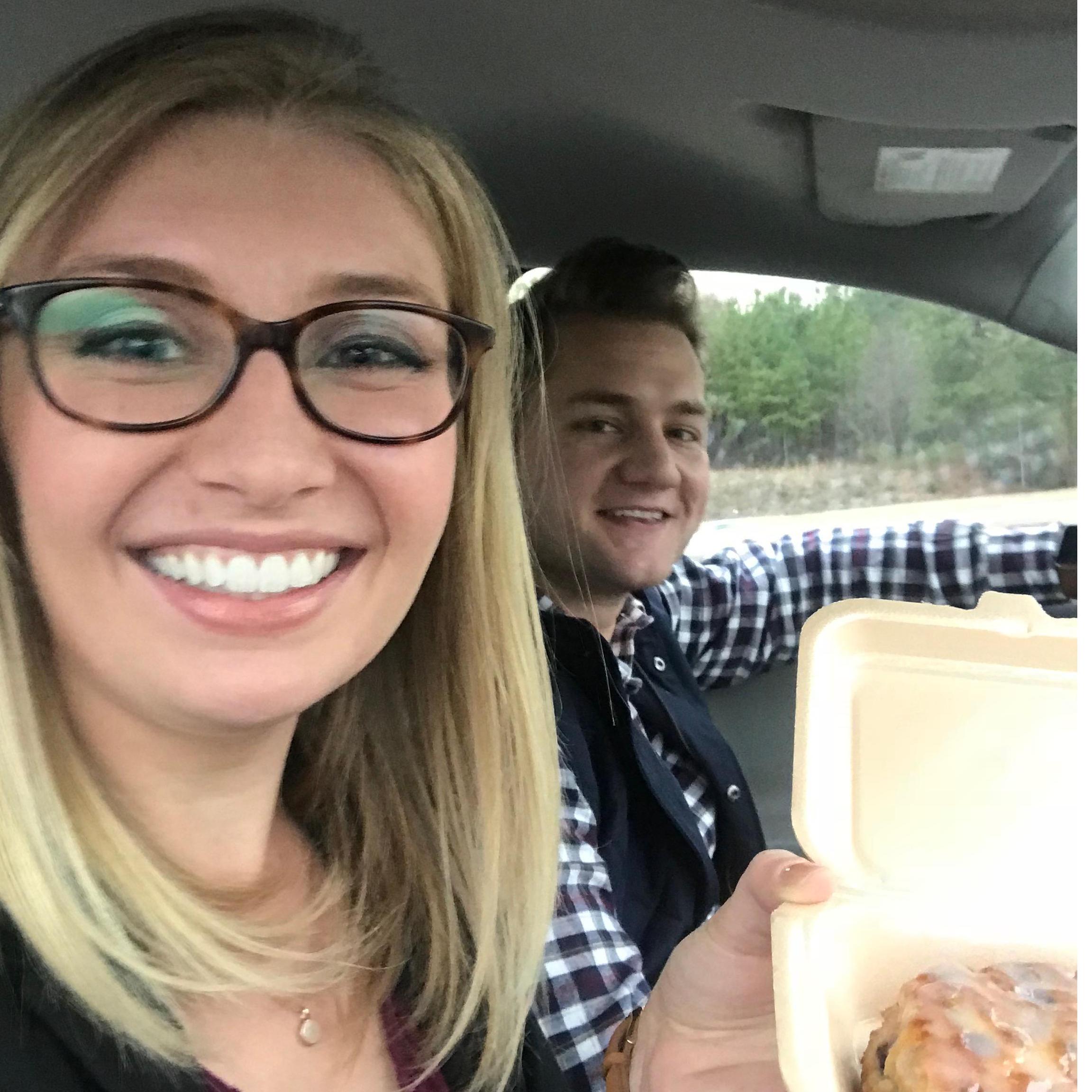 Zach chauffeured me to 3 job interviews in 1 day as I was trying to move back to SC! Day complete with Boberry biscuits!