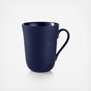 White Fluted Mug, Set of 2