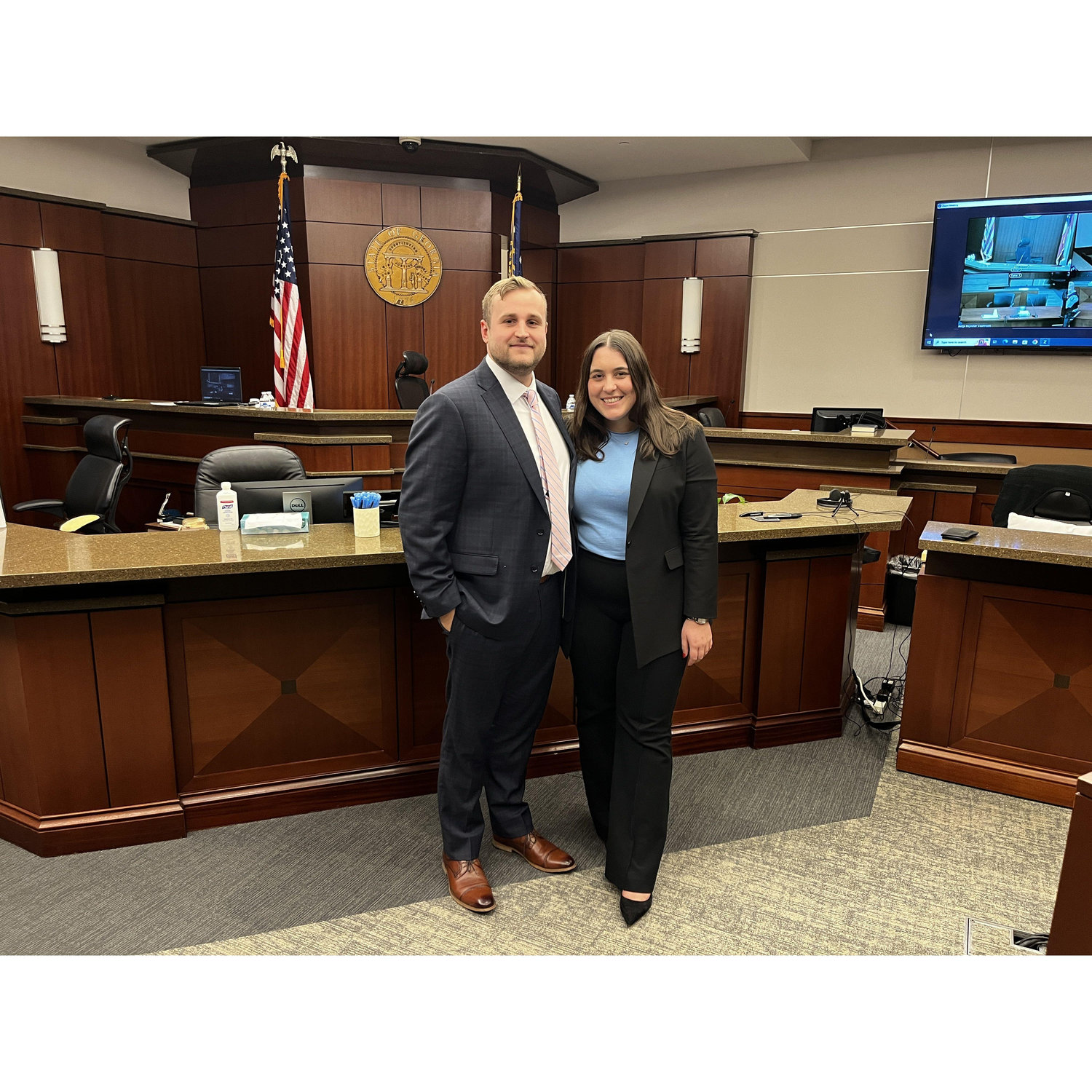 James and Kendall met in law school, this is the day that James got sworn into the Georgia Bar!