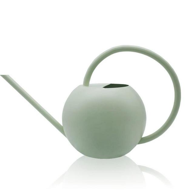 Watering Can Indoor Plants,1000ml/33oz Long Spout Decorative Sturdy Resistant Scratches Matte Metal Watering Can for Indoor Outdoor Plants Garden House Flower (Green)
