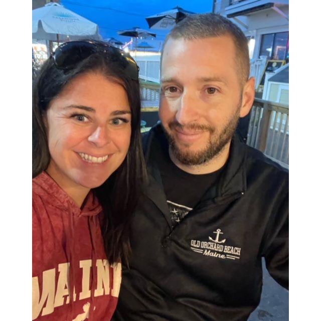 Our first vacation with just the two of us in Old Orchard Beach, Maine.