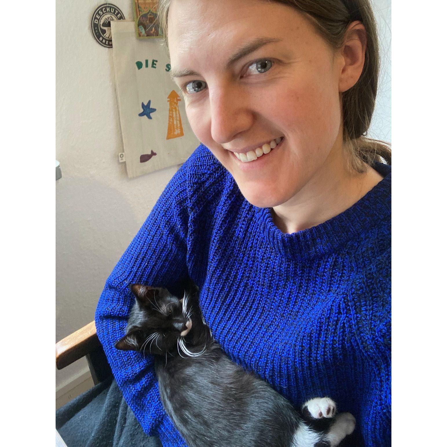 and Rebecca finally became a cat-mama.