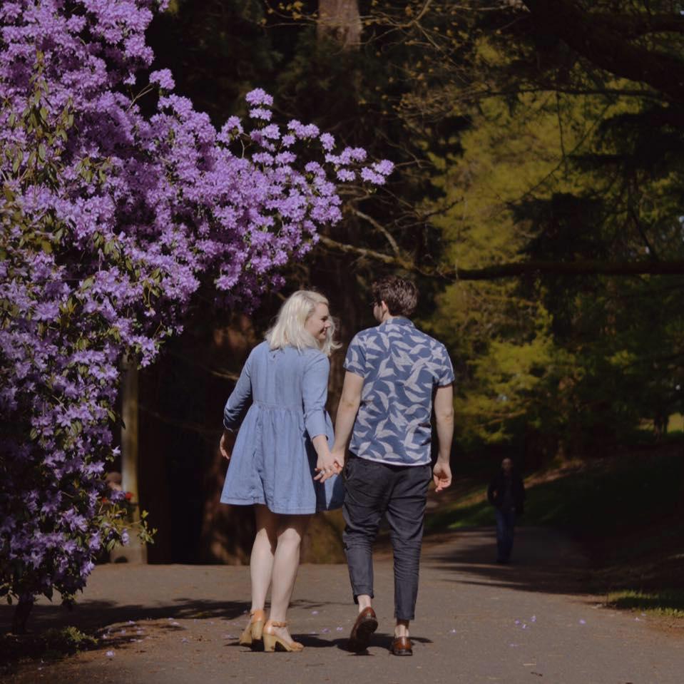After Sam's picnic proposal at Laurelhurst Park