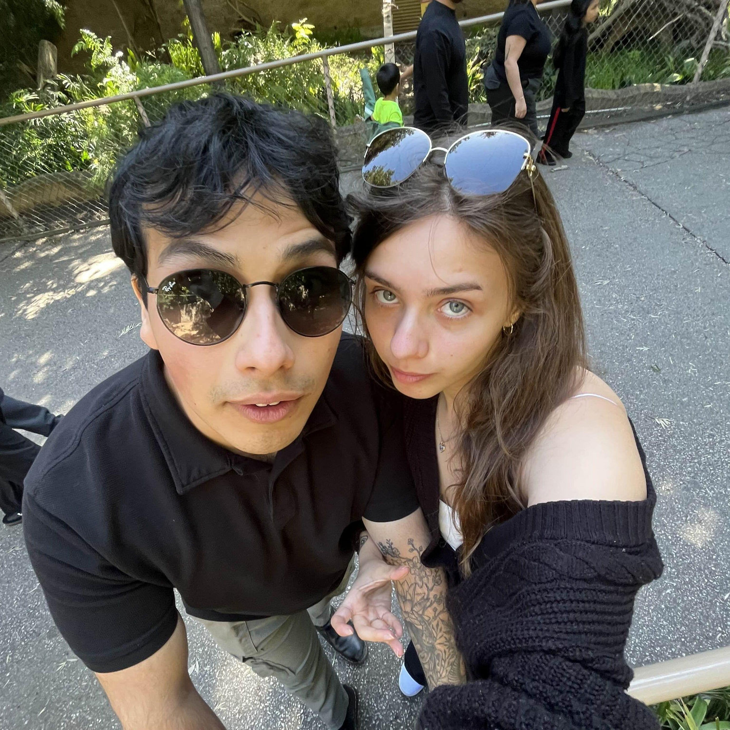 us at the zoo ʕ•ܫ•ʔ