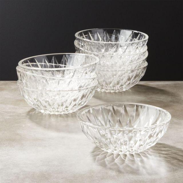 [CB2]: Daphne Glass Appetizer Bowls Set of 8
