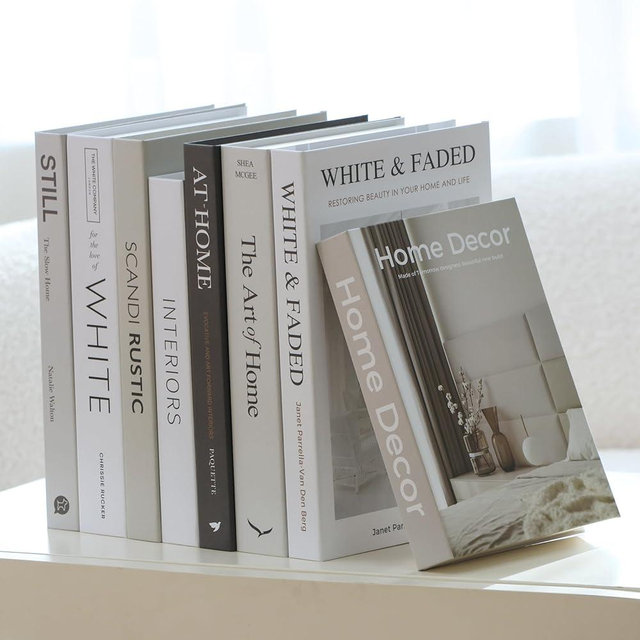 8 Pcs Decorative Books for Home Decor -Faux Books for Decoration - Coffee Table Decor Book，Modern Fashion Decoration Book Set, Bookshelf, Living Room Decoration with Fake Book