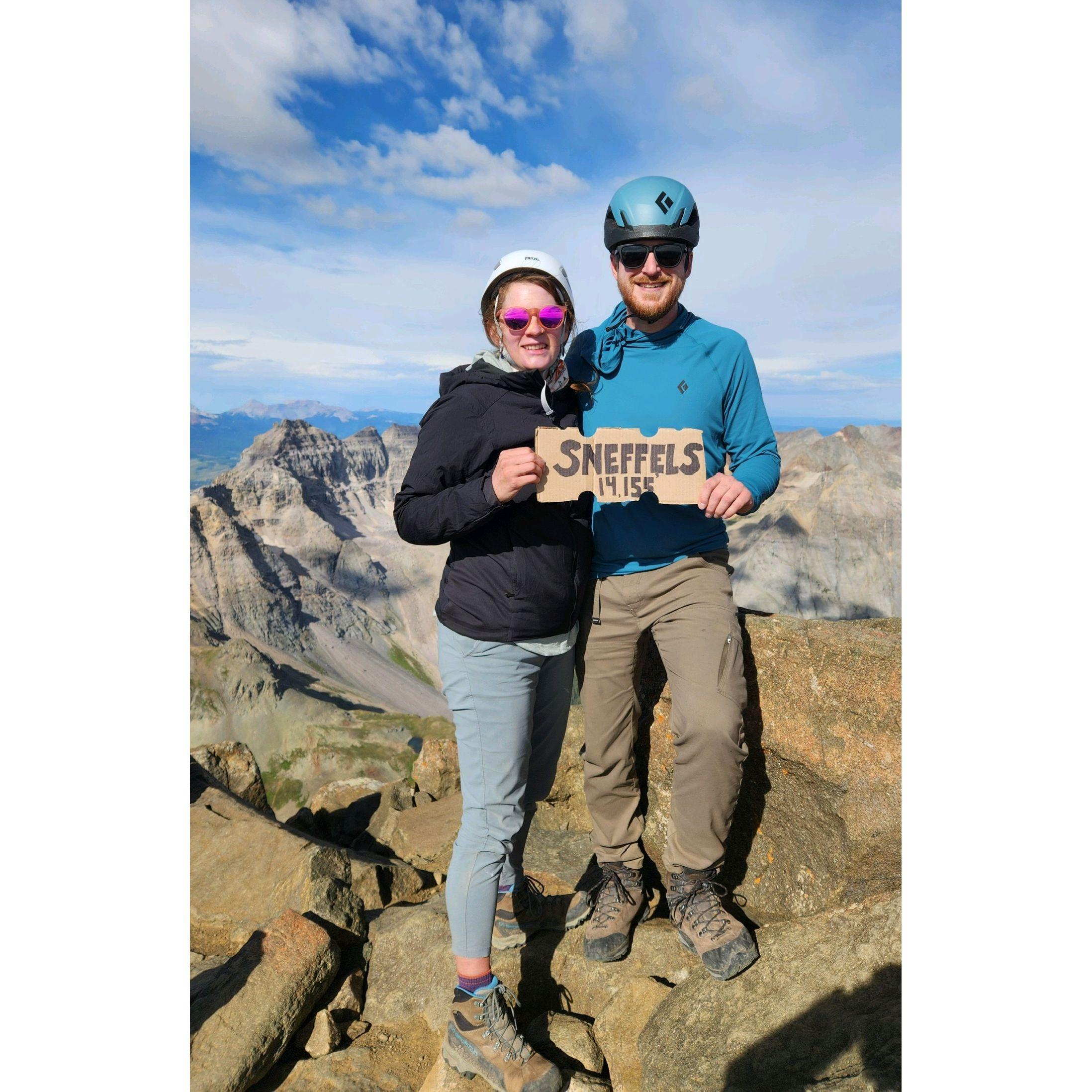 One of our favorite places in Colorado, Yankee Boy Basin, for our fifth 14er together, Mt Sneffels