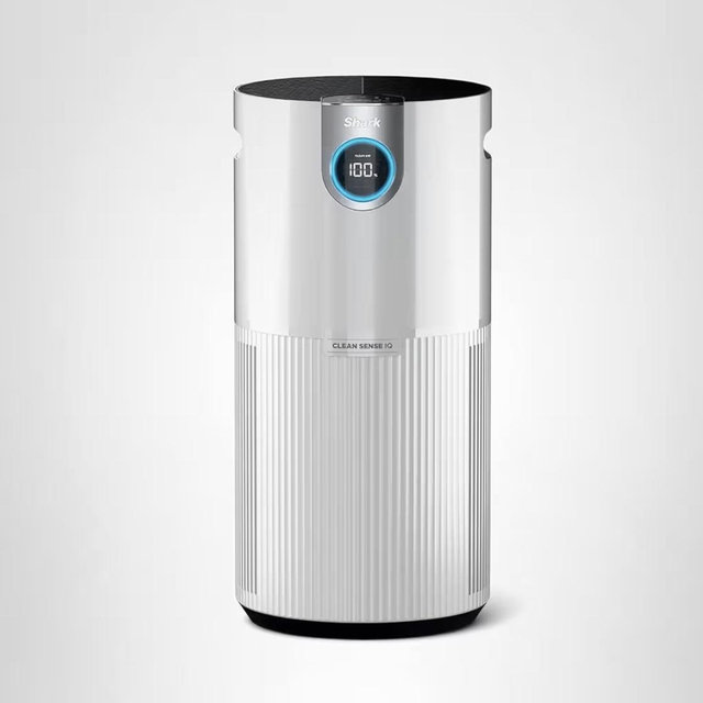 Shark Air Purifier for Home Large Room, Clean Sense Technology, HEPA Air Filter, 1000 Sq Ft, Kitchen, Filters Smoke, Captures 99.98% of Particles, Pet Dander, Pollutants, Dust, Allergens, HP201