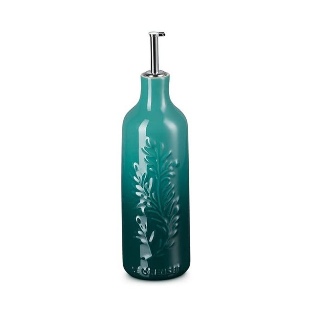 Le Creuset Stoneware Olive Branch Collection Oil Cruet, 20 oz., Artichaut