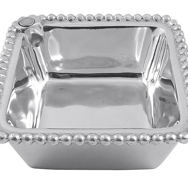 Mariposa Charms Beaded Square Bowl