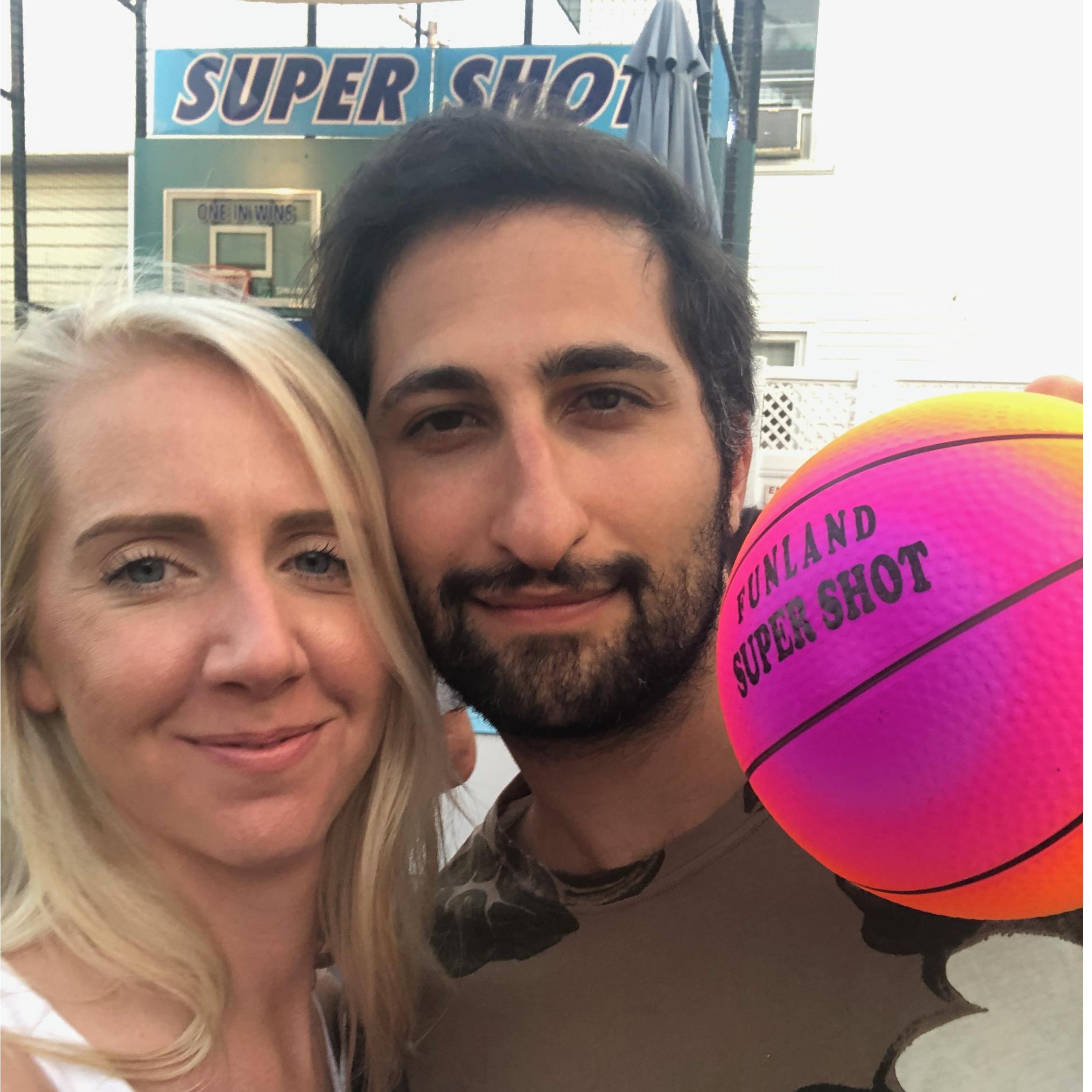 Samantha & Amir's 2019 summer vacation in Rehoboth Beach, DE. Amir dominated Funland.